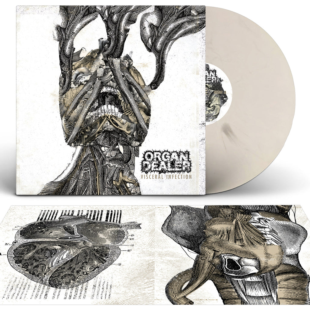 ORGAN DEALER - Visceral Infection LP (White w/ Black Marble) LTD To 77