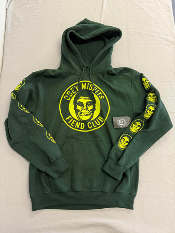 Obey Misfits Fiend Club Hoodie Misfits Skull x Andre Tags -S