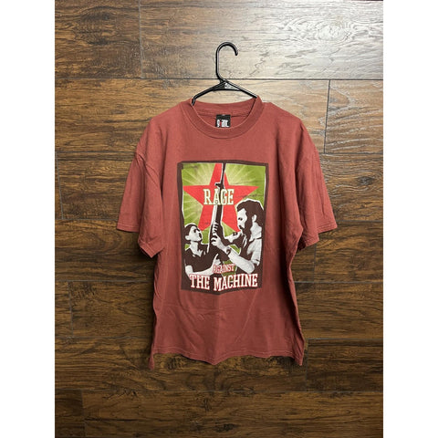 VTG Rage Against the Machine T-shirt RATM Red Star Giant -XL