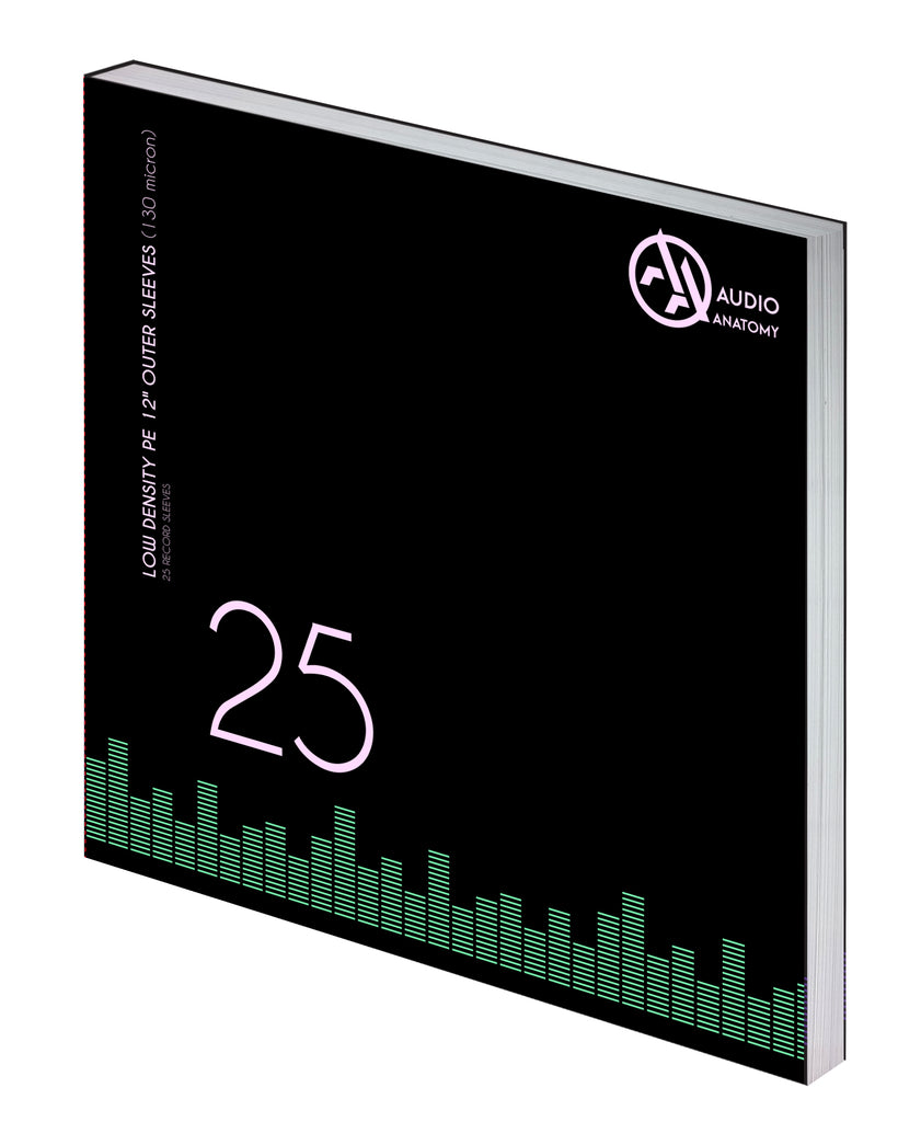 Audio Anatomy - 25X 12" PE LOW DENSITY OUTER SLEEVES (130 MICRON) ((Sleeves))