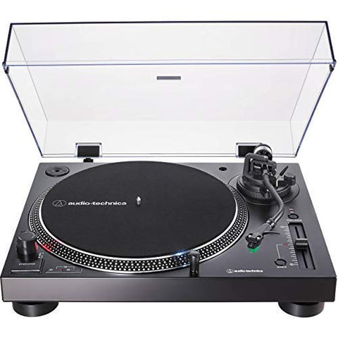 Audio-Technica - AT-LP120XUSB Direct-Drive Professional Turntable (USB & Analog) with Built-In Cartridge and Switchable Phono Preamp (Black) (())