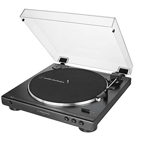 Audio-Technica - AT-LP60X-BK Fully Automatic Belt-Drive Stereo Turntable, Black ((Turntables))