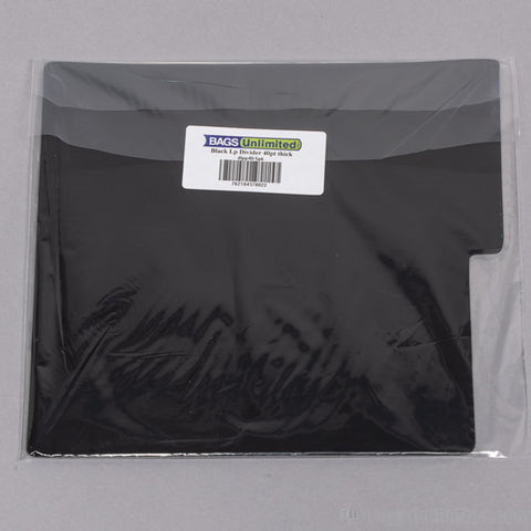 Bags Unlimited - Bags Unlimited DLPP40K5PK - 12 Inch LP Divider Cards - 40 Guage - 5 Pack (Black) ((LP Divider Card))