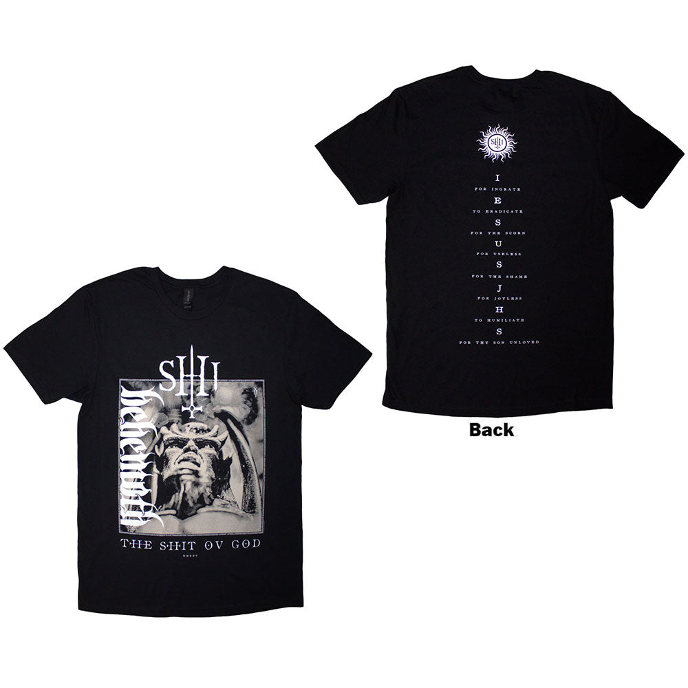 Behemoth - The Shit Ov God Vertical Logo Cover (()) Black