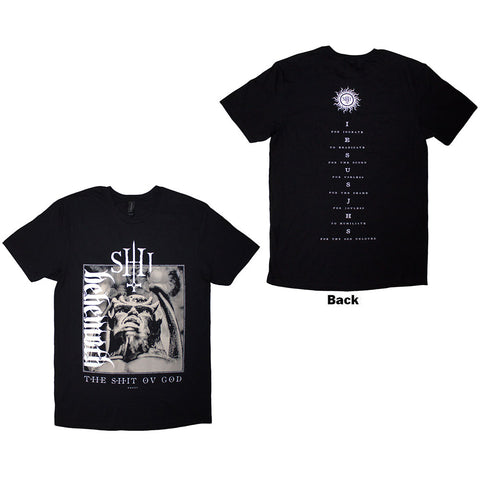 Behemoth - The Shit Ov God Vertical Logo Cover (()) Black