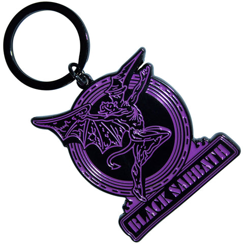 Black Sabbath - Purple Text Logo & Daemon (())