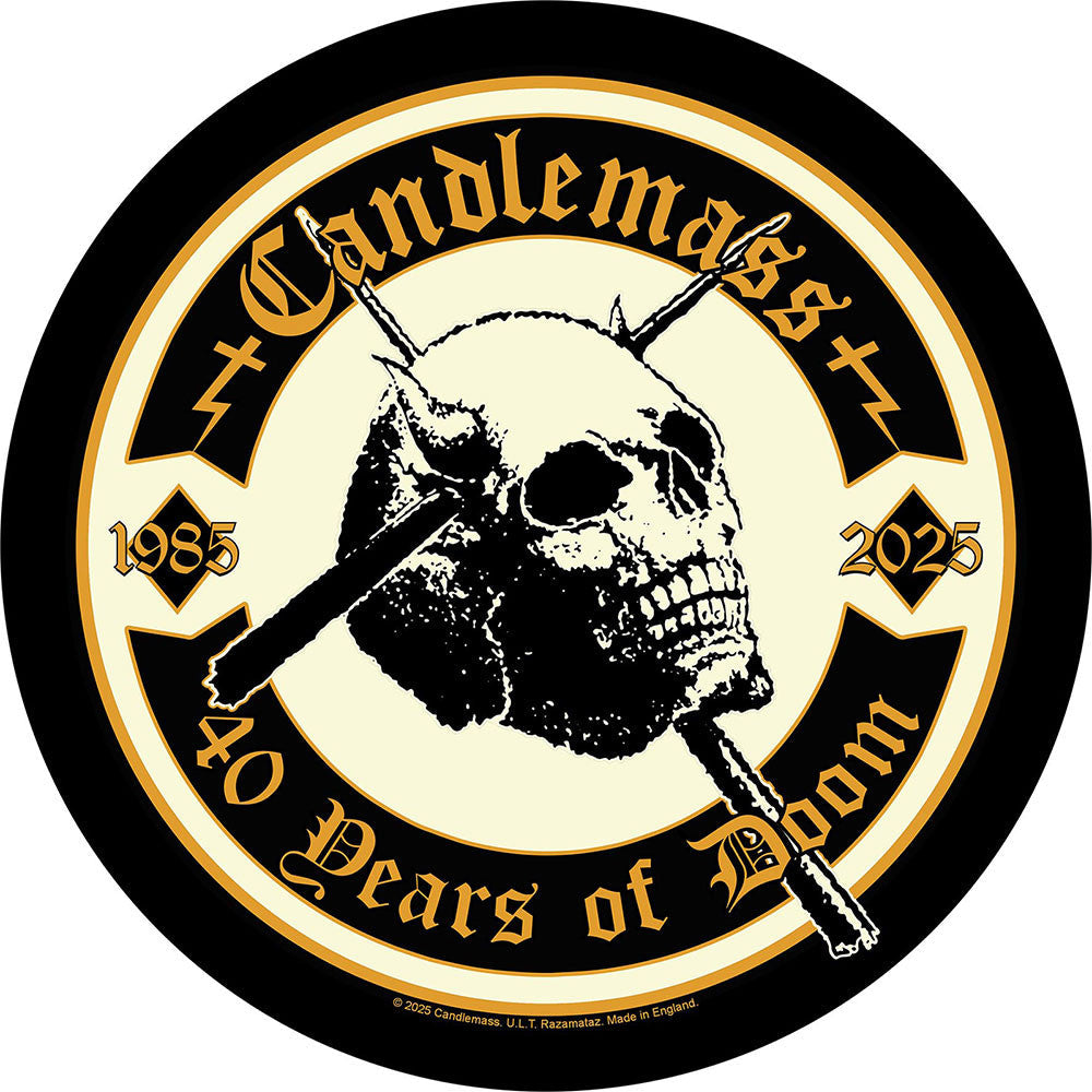 Candlemass - 40 Years Of Doom Back Patch ((Apparel))