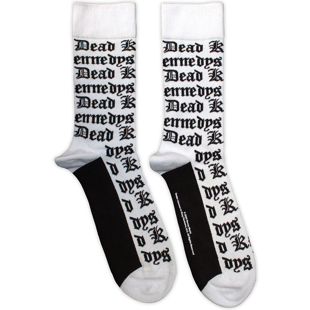 Dead Kennedys - Gothic Logo Pattern (()) White