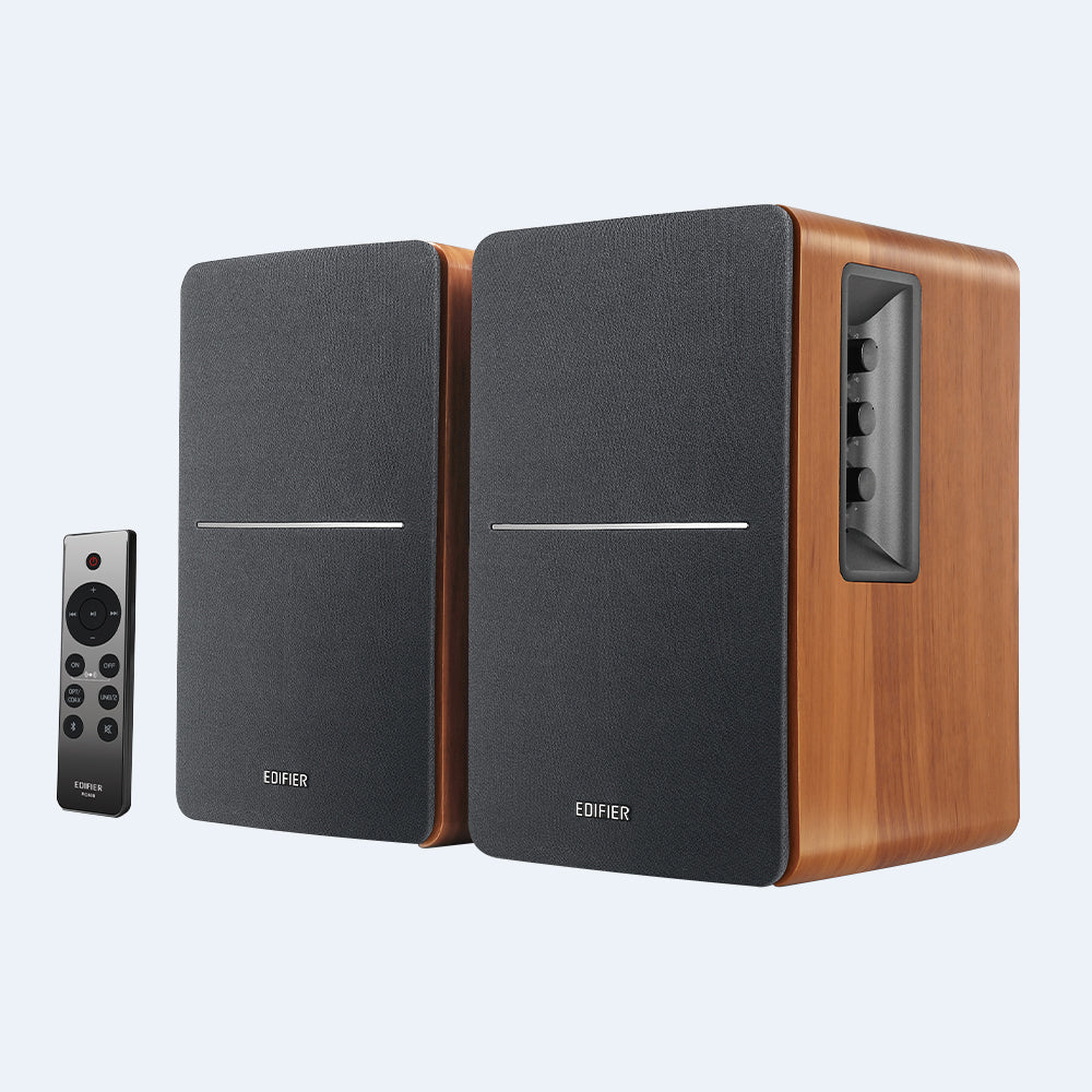 Edifier - R1280DBs Powered Bluetooth Bookshelf Speakers - Brown ((Speakers))