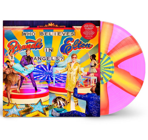 Elton John & Brandi Carlile - Who Believes In Angels? (Indie Exclusive, Limited Edition, Pink & Orange Spiral Colored Vinyl) ((Vinyl))