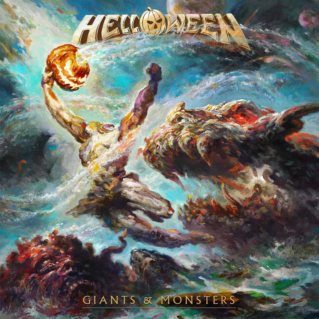 Helloween - Giants & Monsters (Ocean Blue Marbled Vinyl) (Pumpkin Etching & Booklet) [2LP] ((Vinyl))