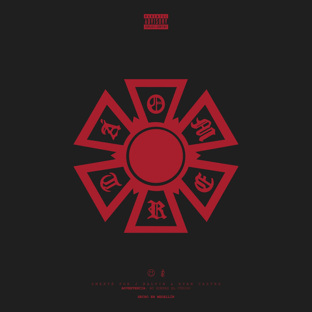 J Balvin & Ryan Castro - Omertá [Red] ((Vinyl))