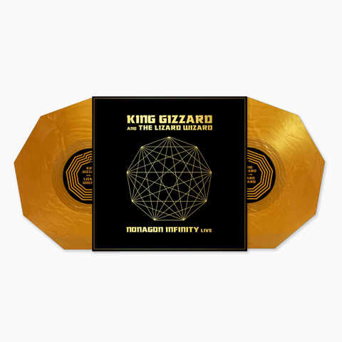 King Gizzard and the Lizard Wizard - Nonagon Infinity Live (Indie Exclusive, Gold Nugget Nonagon-Shaped Colored Vinyl, Limited Edition, Gatefold LP Jacket) (2 Lp) ((Vinyl))