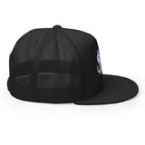 MerchMoment - Ghost Purple Logo Embroidered Trucker Hat (())