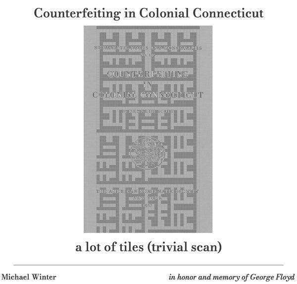 MICHAEL WINTER - Counterfeiting in Colonial Connecticut / a lot of tiles (trivial scan) ((CD))