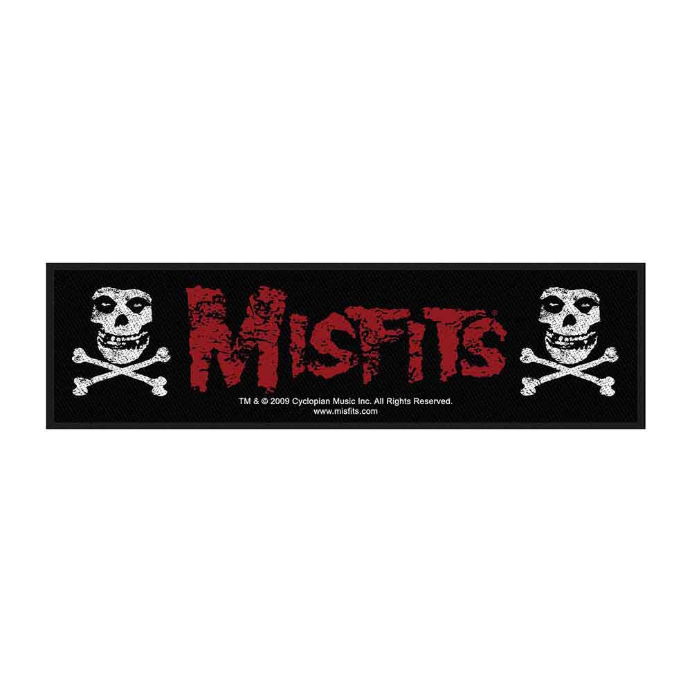 Misfits - Cross Bones Super Strip Patch ((Merchandise))