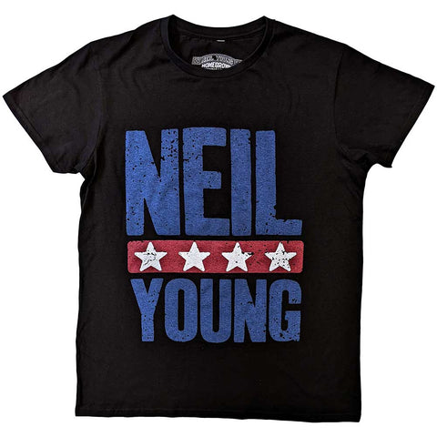 Neil Young - Stars Logo (()) Black