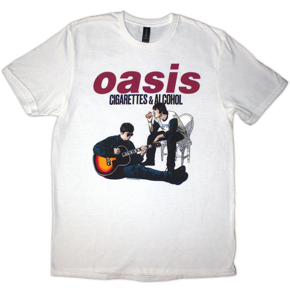 Oasis - Cigarettes & Alcohol Illustration (()) White