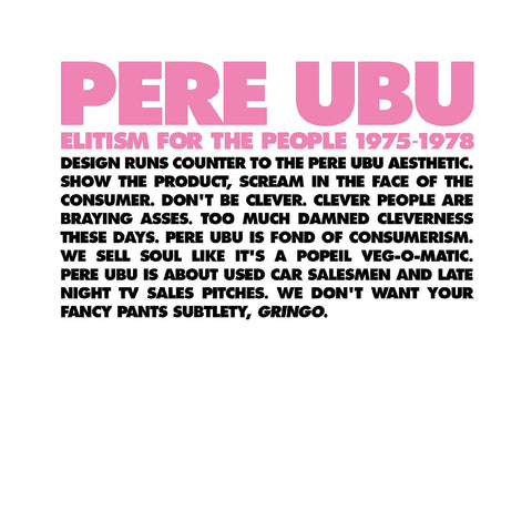 Pere Ubu - Elitism For The People: 1975-1978 ((CD))