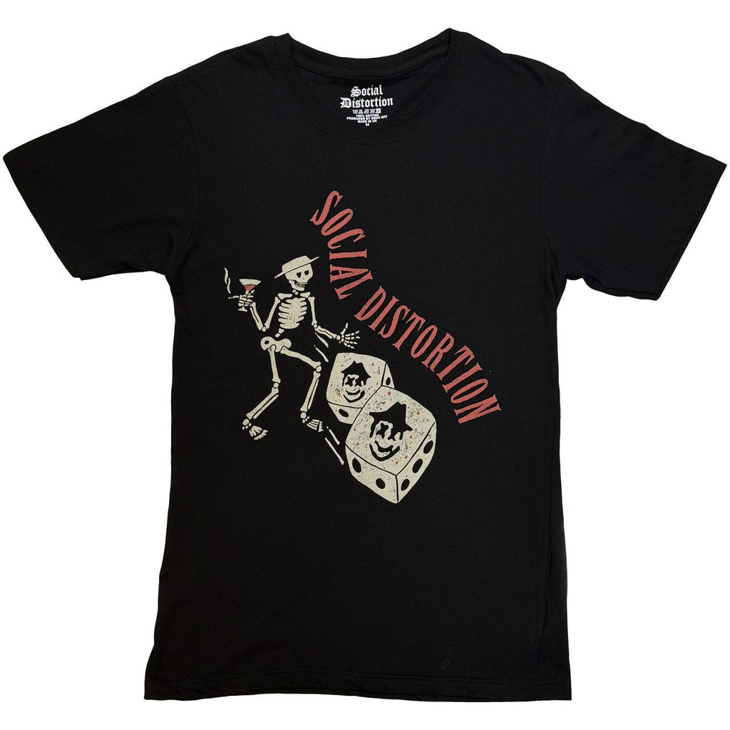 Social Distortion - Skully Dice Vintage Unisex T-Shirt (Black) ((Apparel))