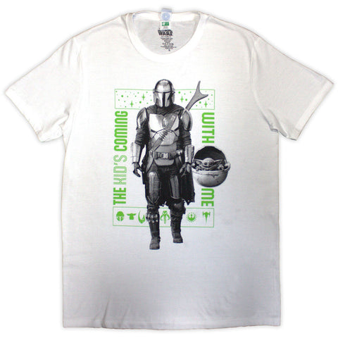 Star Wars - The Mandalorian Kid's Coming With Me (()) White