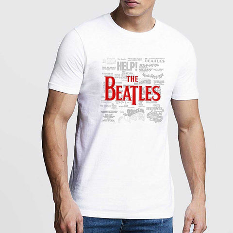 The Beatles - Titles & Logos (()) White