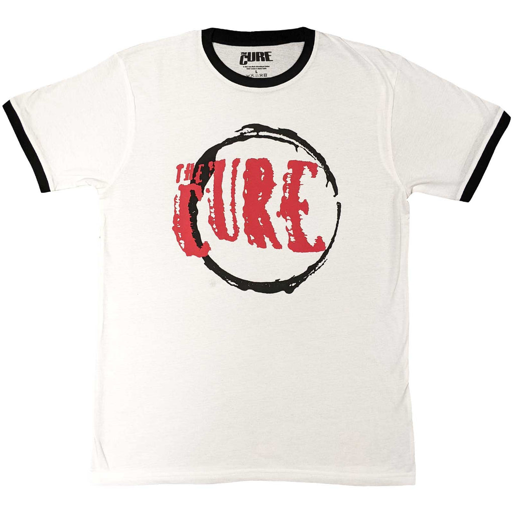 The Cure - Circle Logo (()) White