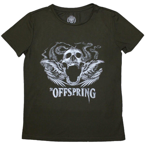 The Offspring - Feathered Winged Skull (()) Green