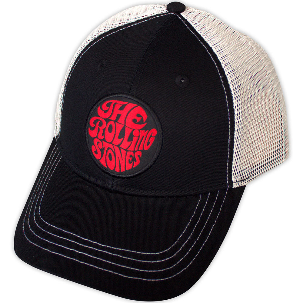 The Rolling Stones - 70s Logo Emblem (()) Black, Neutral