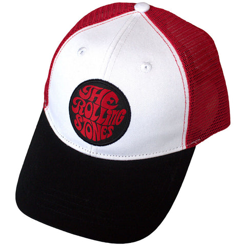The Rolling Stones - 70s Logo Emblem (()) Black, Red, White