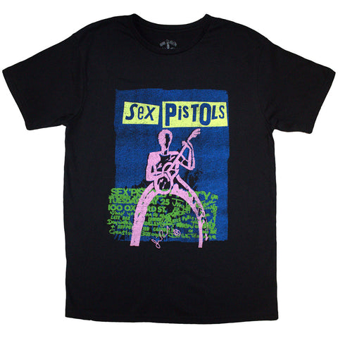 The Sex Pistols - Guitar Cartoon (()) Black