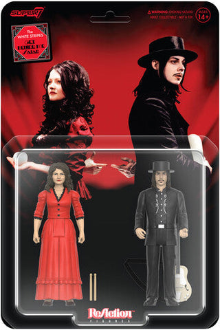 The White Stripes - Super7 - White Stripes - ReAction Figures Wv1 - Get Behind Me Satan 2-Pack (Action Figure, Collectible) ((Action Figure))