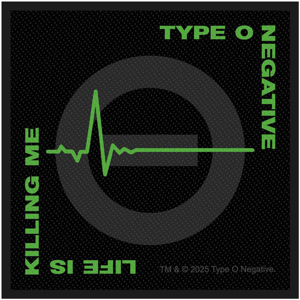 Type O Negative - Life Is Killing Me Standard Patch ((Merchandise))