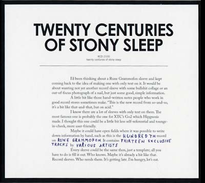 Va - Twenty Centuries Of Stony Sleep ((CD))