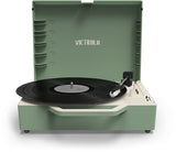 Victrola - Victrola VSC-725SB-BAS Re-Spin Sustainable Suitcase Record Player - Basil Green (Large Item, Bluetooth, Basil Green, Built-In Speakers) ((Record Player))