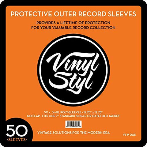 Vinyl Styl - 12.75" X 12.75" 3 Mil Protective Outer Record Sleeve 50CT (())