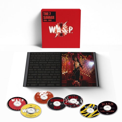 W.A.S.P. - 7 Savage: 1984-1992 (Boxset with Hardback 60 Page Book In Slipcase) (7 Cd's) ((CD))