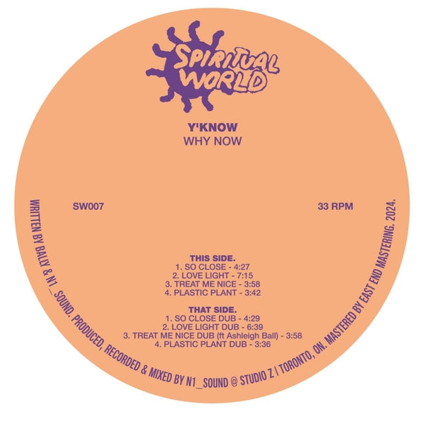 Y'Know - Why Now [12"] ((Vinyl))