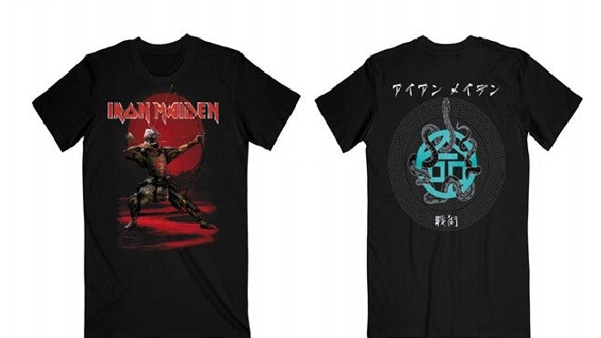 Iron Maiden - Senjetsu Eddie Archer Red Circle Tee (Black) ((Apparel))