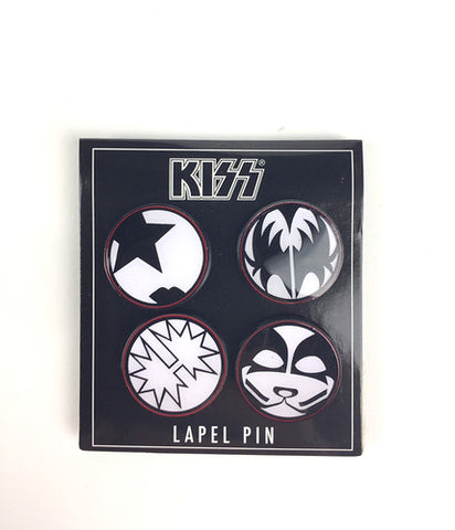 Kiss - KISS Multi Face Lapel Pin Set ((Apparel))