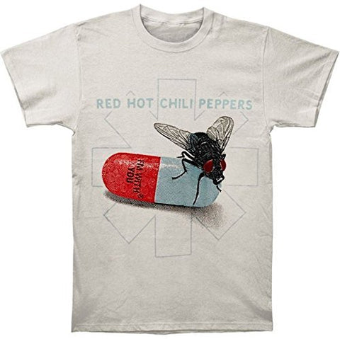 Red Hot Chili Peppers - Men'S Red Hot Chili Peppers Fly Prints T-Shirt, Grey, Medium ((Apparel))