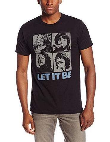 The Beatles - Men'S Beatles Let It Be T-Shirt ,Black , Large ((Apparel))